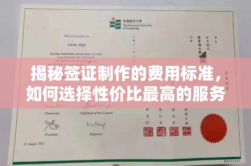 前镇揭秘签证制作的费用标准，如何选择性价比最高的服务？
